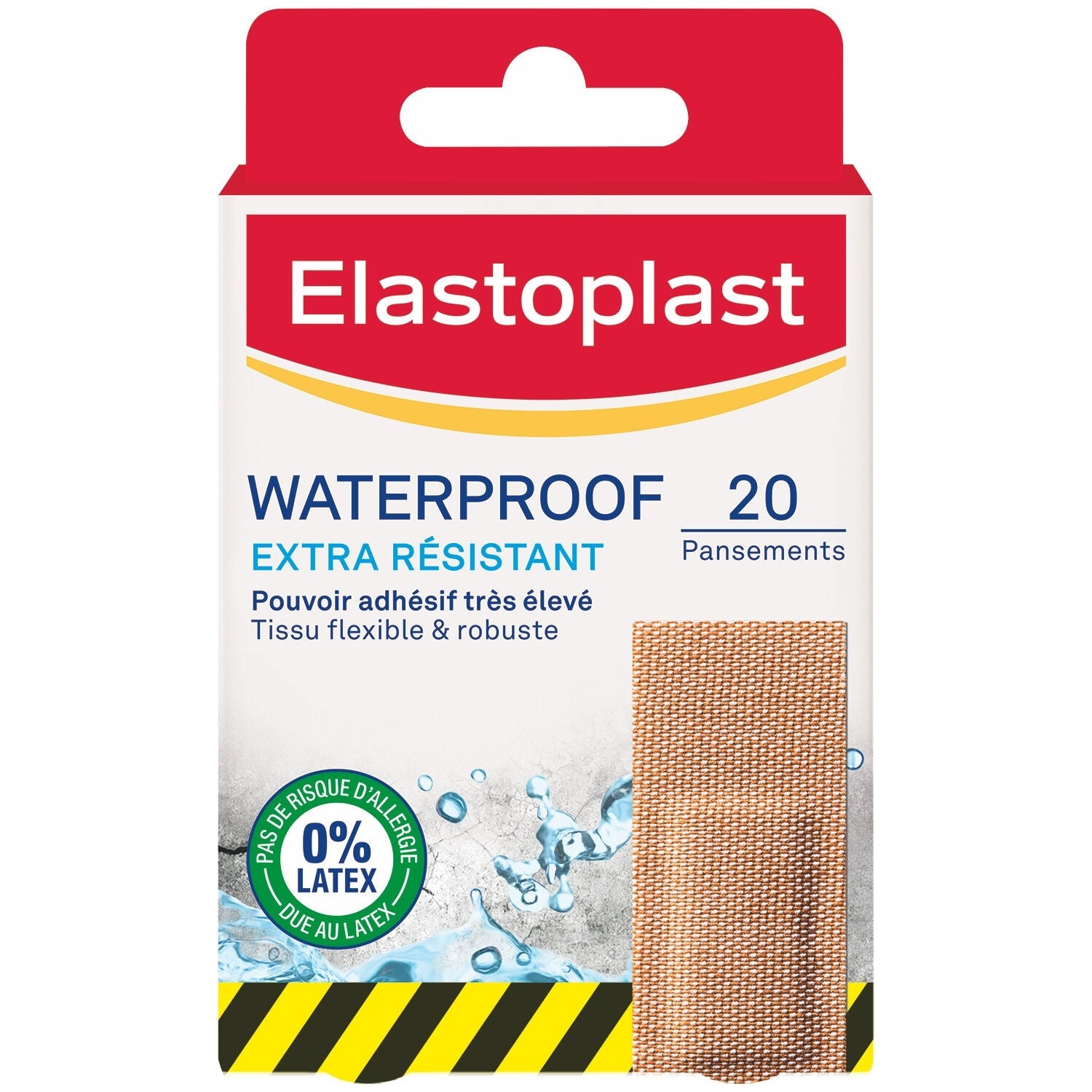 Pansements Extra Résistant Waterproof Hi-Dry Tex ELASTOPLAST 
