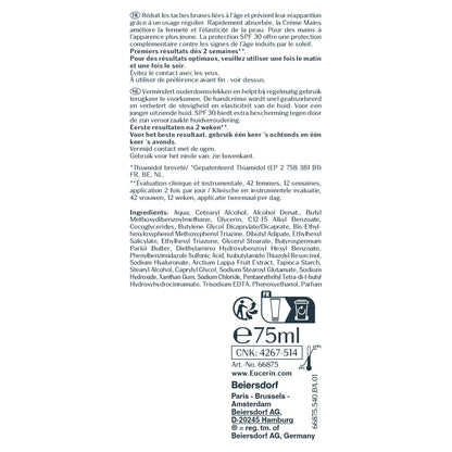 Crème Mains Anti-tâches Anti-âge Hyaluron-Filler + Elasticity Spf 30 EUCERIN 