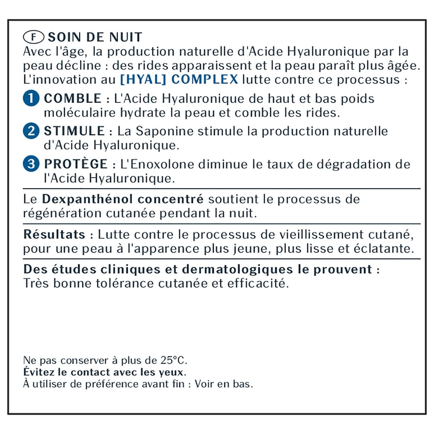 Crème de Nuit Visage Femme Anti-âge Hyaluron-Filler + 3x Effect EUCERIN 