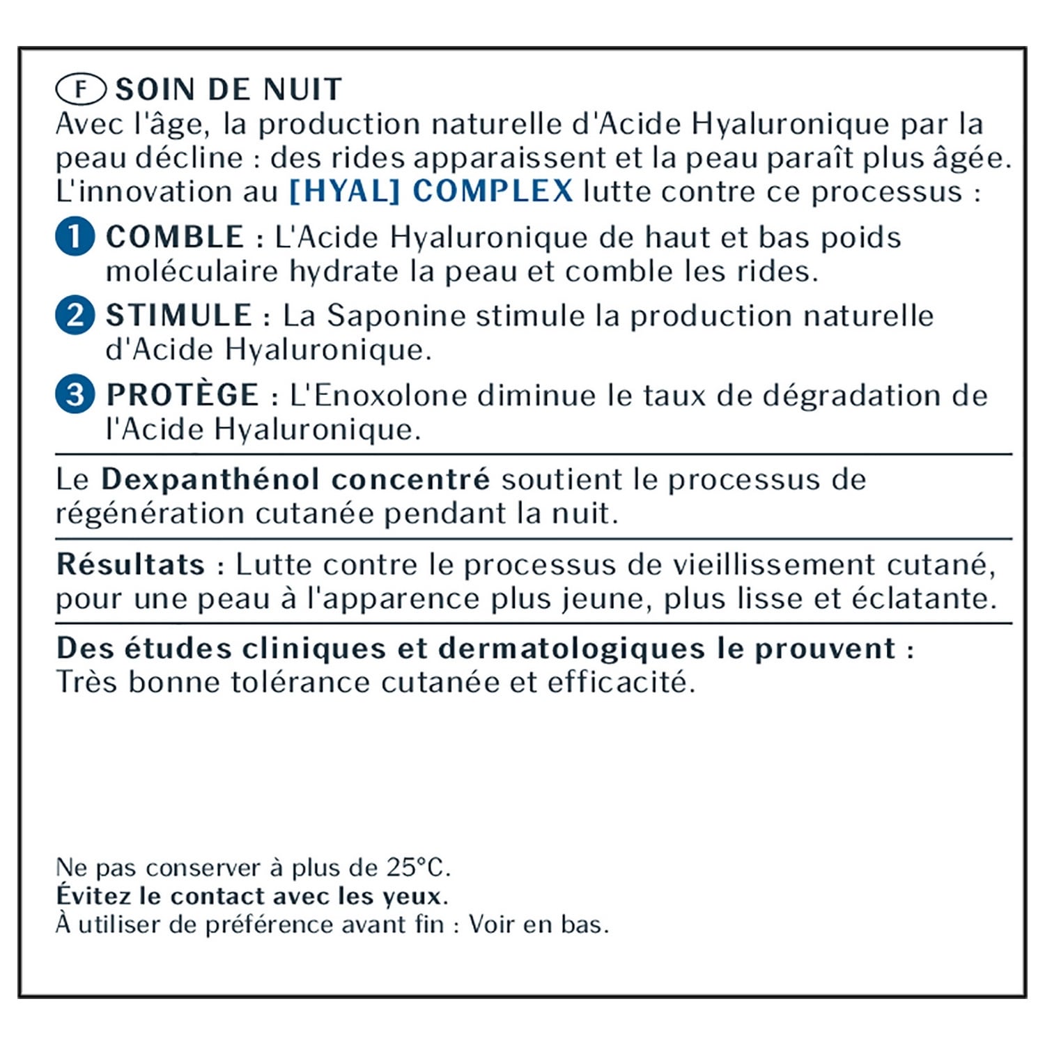Crème de Nuit Visage Femme Anti-âge Hyaluron-Filler + 3x Effect EUCERIN 