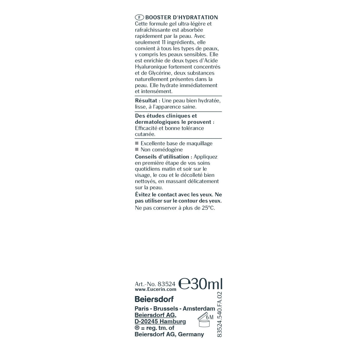 Sérum Hydratant Visage Tous Types de Peaux Hyaluron-Filler EUCERIN 