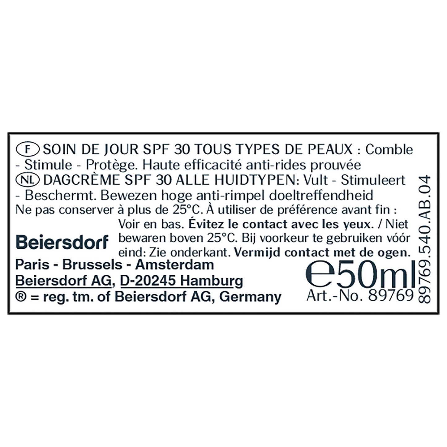 Eucerin Hyaluron Filler Spf 30 Anti-Aging Gesichts-Tagescreme