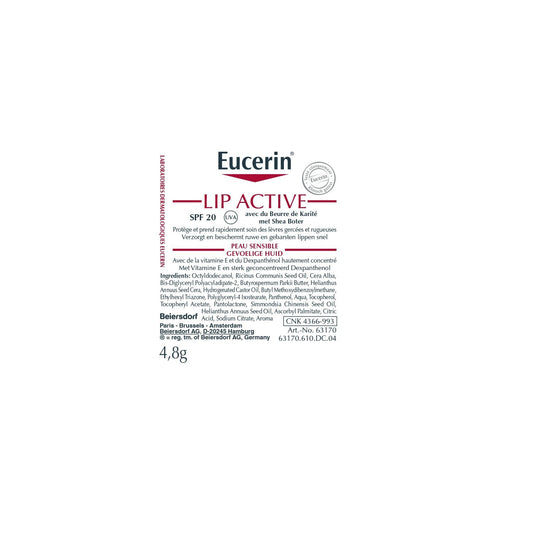 EUCERIN Shea Butter Lip Balm SPF 20 for Dry and Chapped Lips