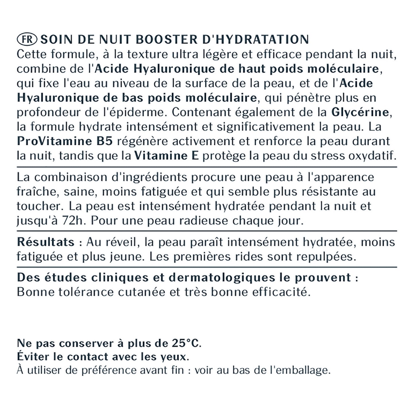 Crème de Nuit Visage Femme Booster d'Hydratation Anti-âge Hyaluron-Filler EUCERIN 