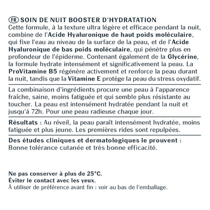 Crème de Nuit Visage Femme Booster d'Hydratation Anti-âge Hyaluron-Filler EUCERIN 