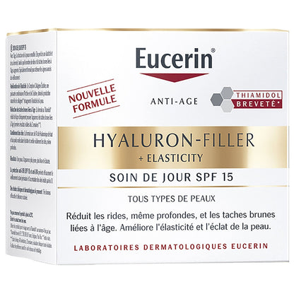 Crème Soin de Jour Anti-âge Spf 15 Hyaluron-Filler Elasticity EUCERIN 