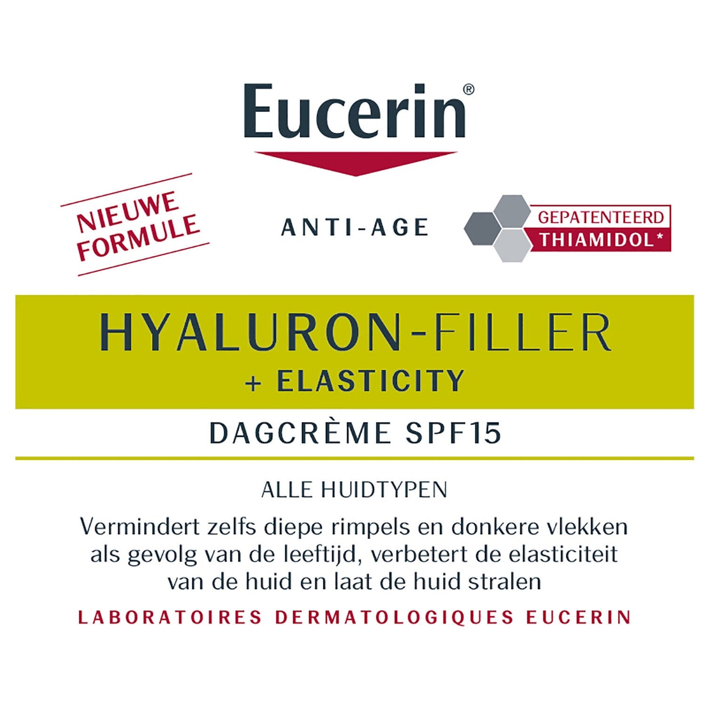 Crème Soin de Jour Anti-âge Spf 15 Hyaluron-Filler Elasticity EUCERIN 