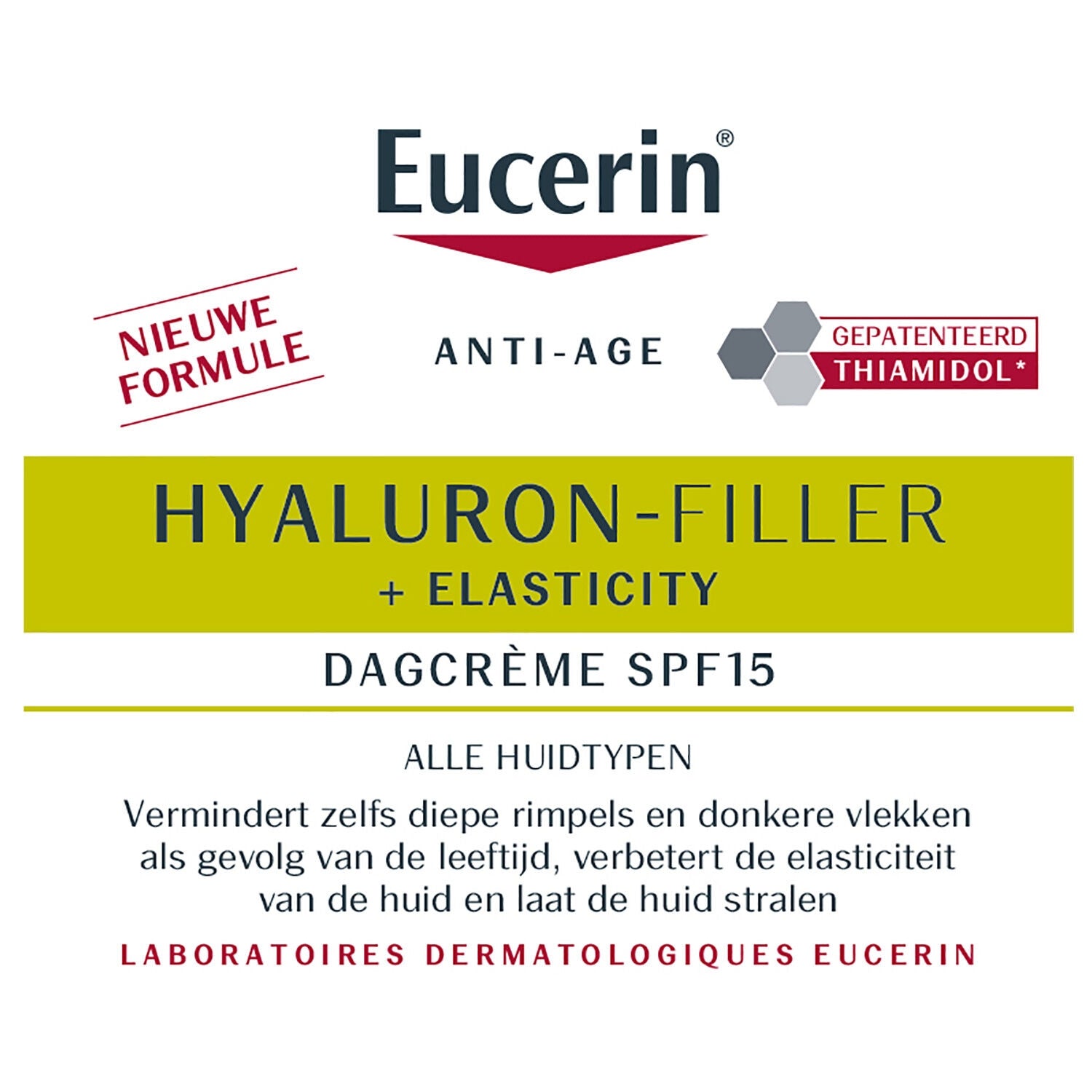 Crème Soin de Jour Anti-âge Spf 15 Hyaluron-Filler Elasticity EUCERIN 