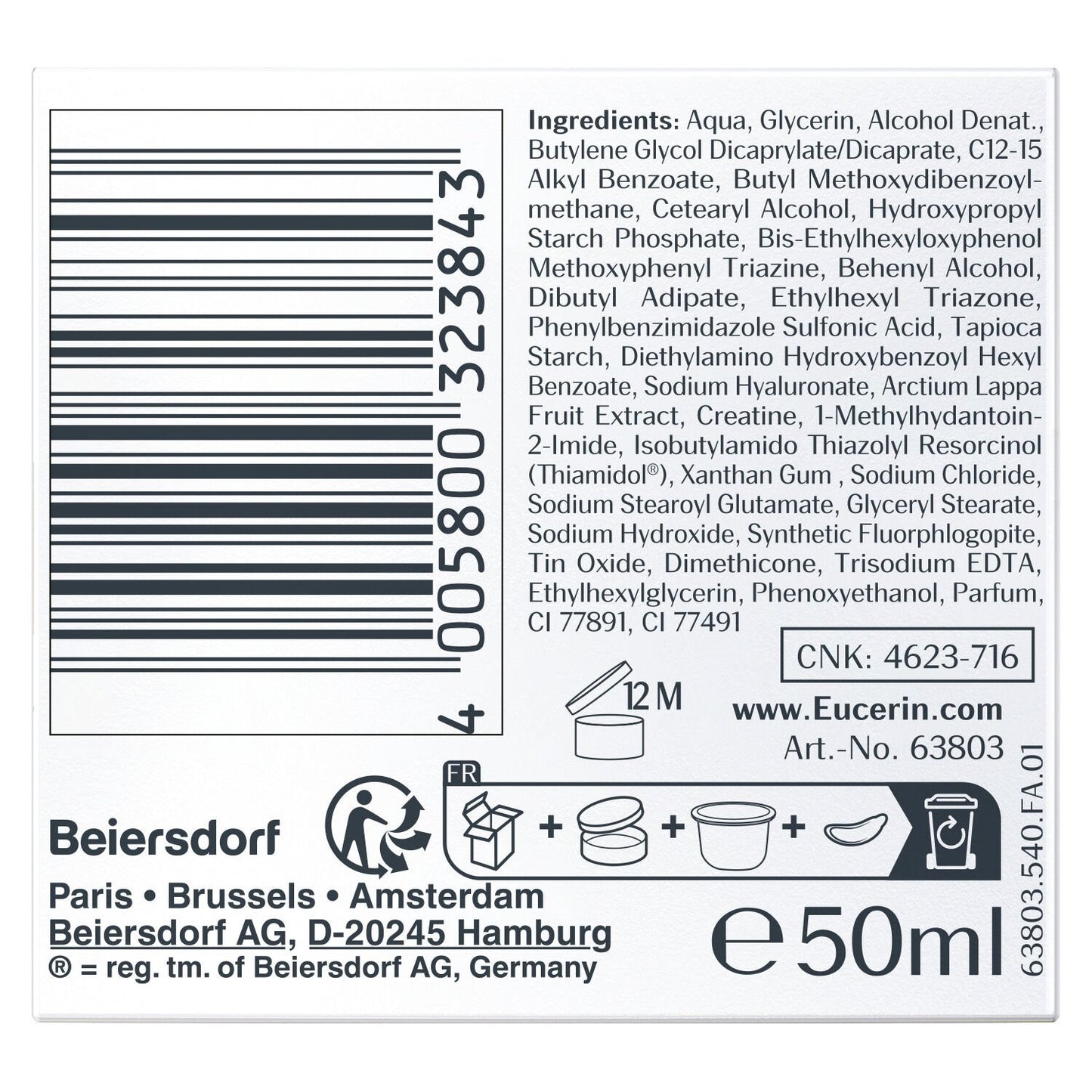 Damen Gesichtscreme Rosiger Teint LSF 30 Anti-Aging Hyaluron-Filler + Elastizität EUCERIN