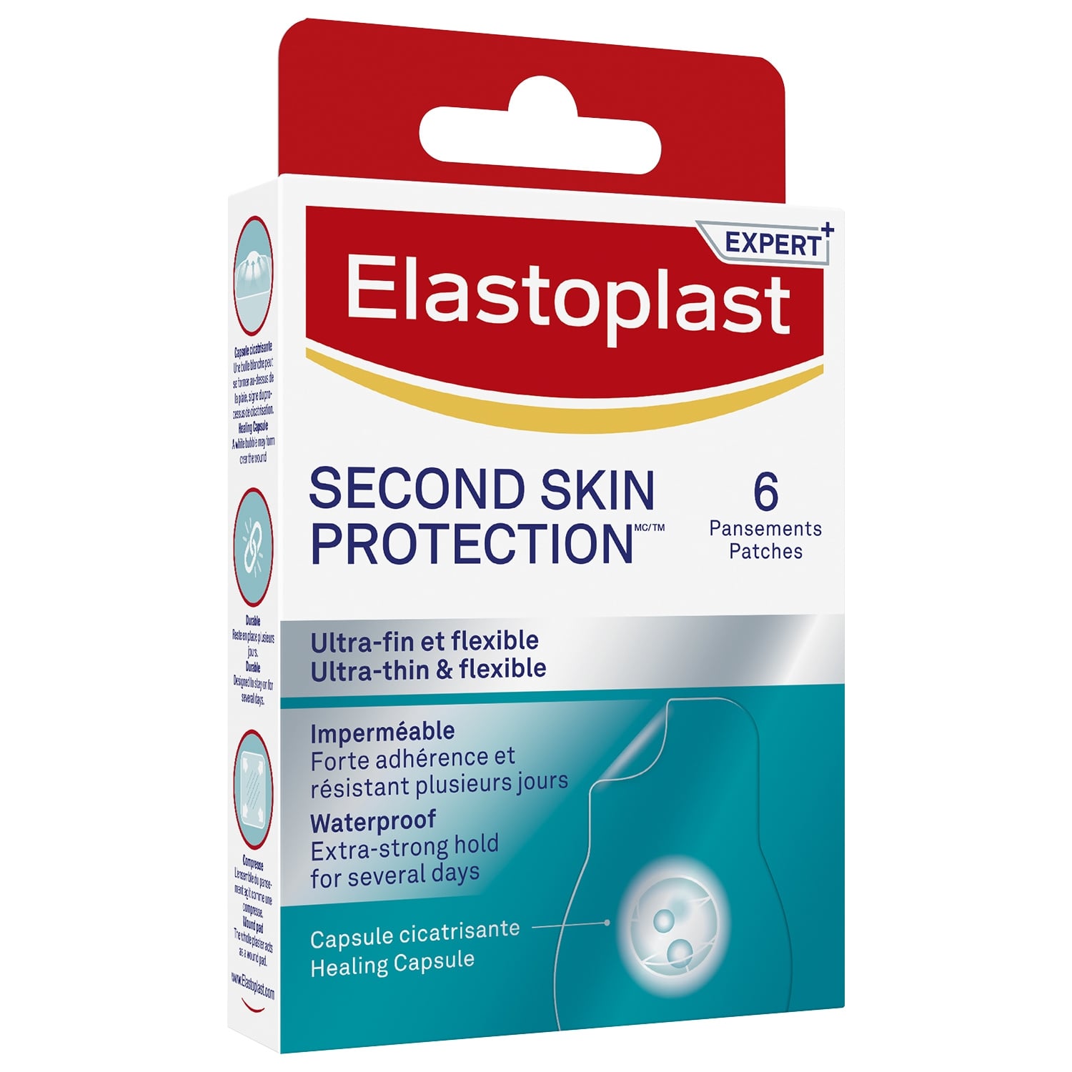 Pansements Hydrocolloïde Cicatrisation Rapide Second Skin Expert ELASTOPLAST 