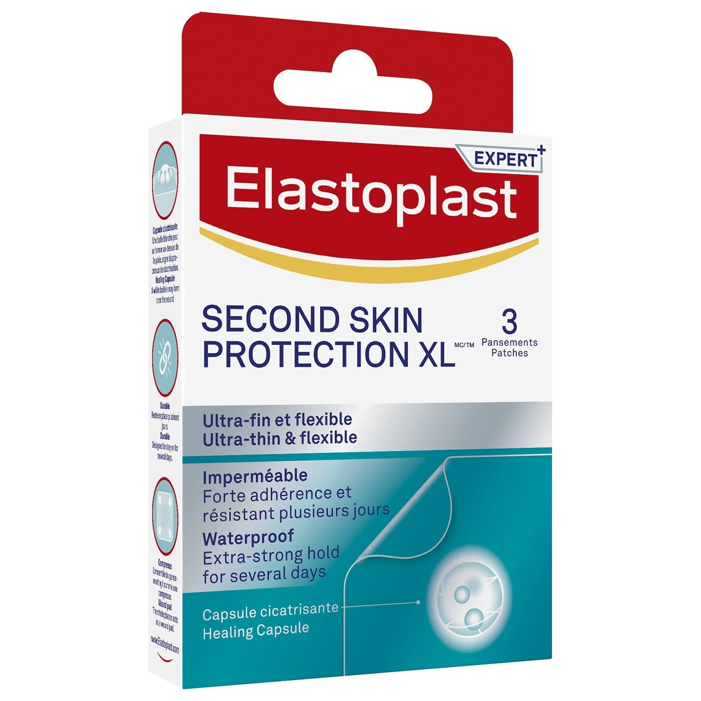 Pansements Hydrocolloïde Cicatrisation Rapide Second Skin XL ELASTOPLAST 
