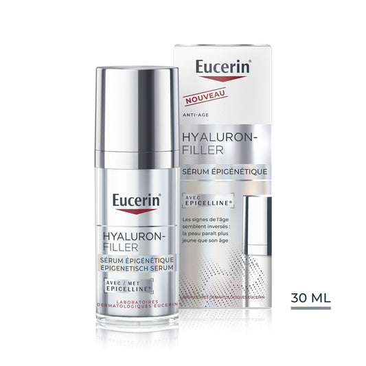 Sérum Visage Femme Tous Types de Peau Anti-Âge Hyaluron-Filler Sérum Epigénétique EUCERIN le flacon de 30mL