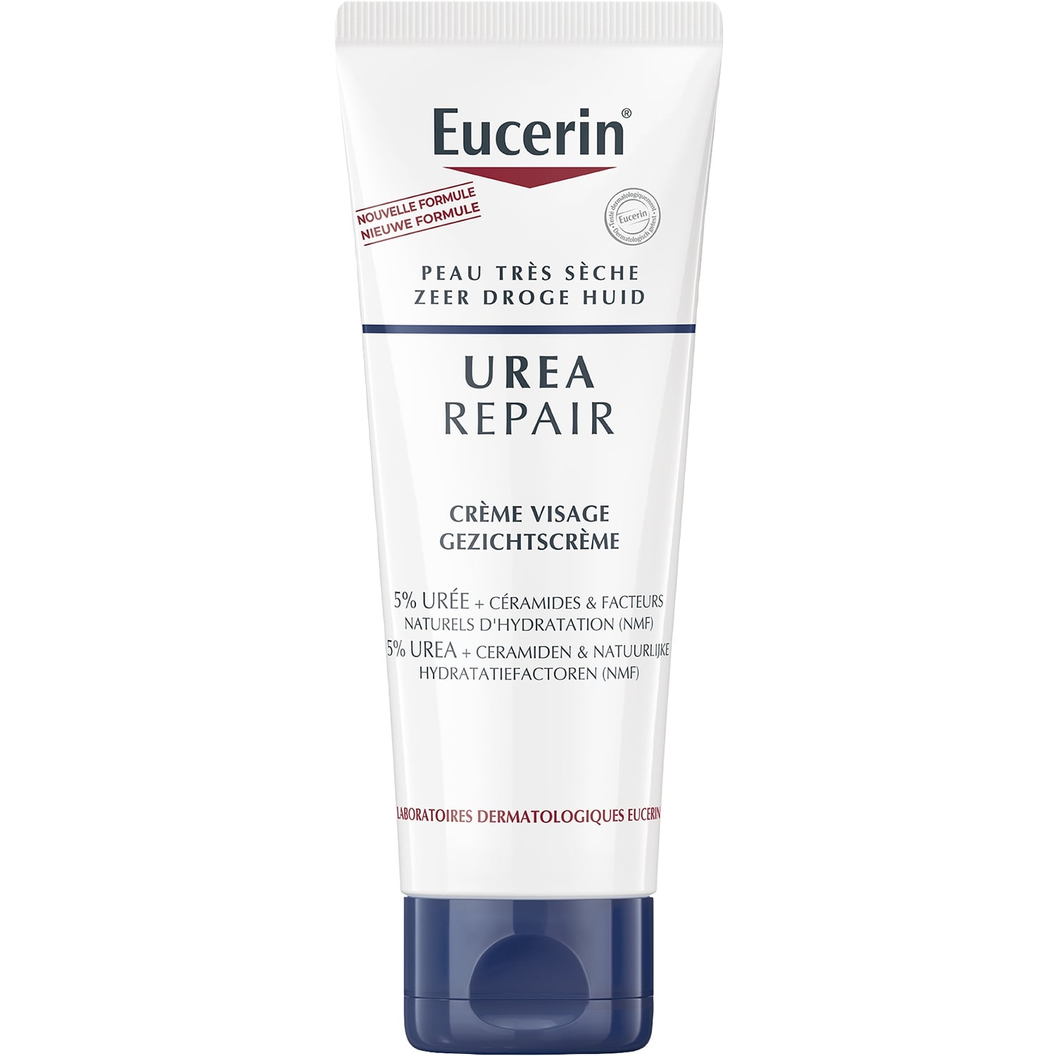 Crème Hydratation Intense 48H Visage Peau Sèche à très Sèche 5% Urée EUCERIN 