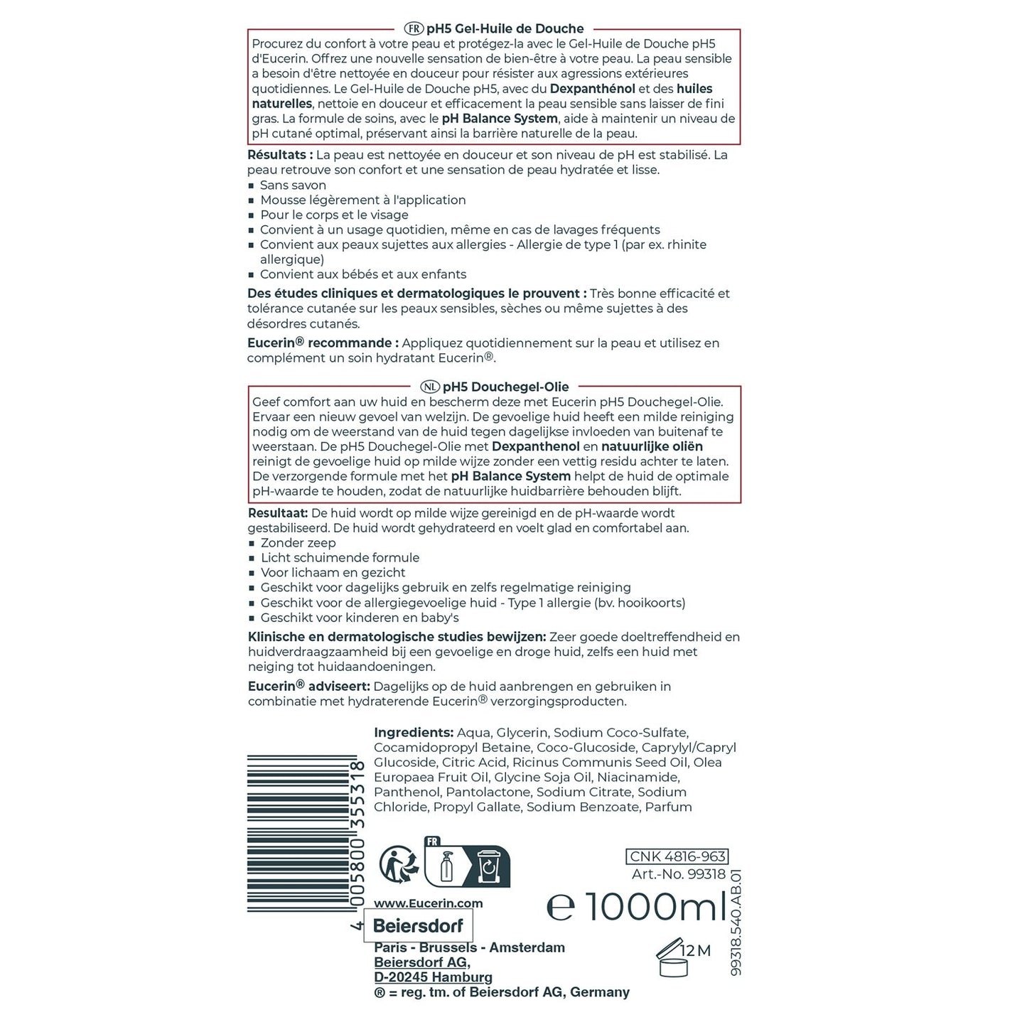 EUCERIN Ph5 Körperöl für trockene und empfindliche Haut