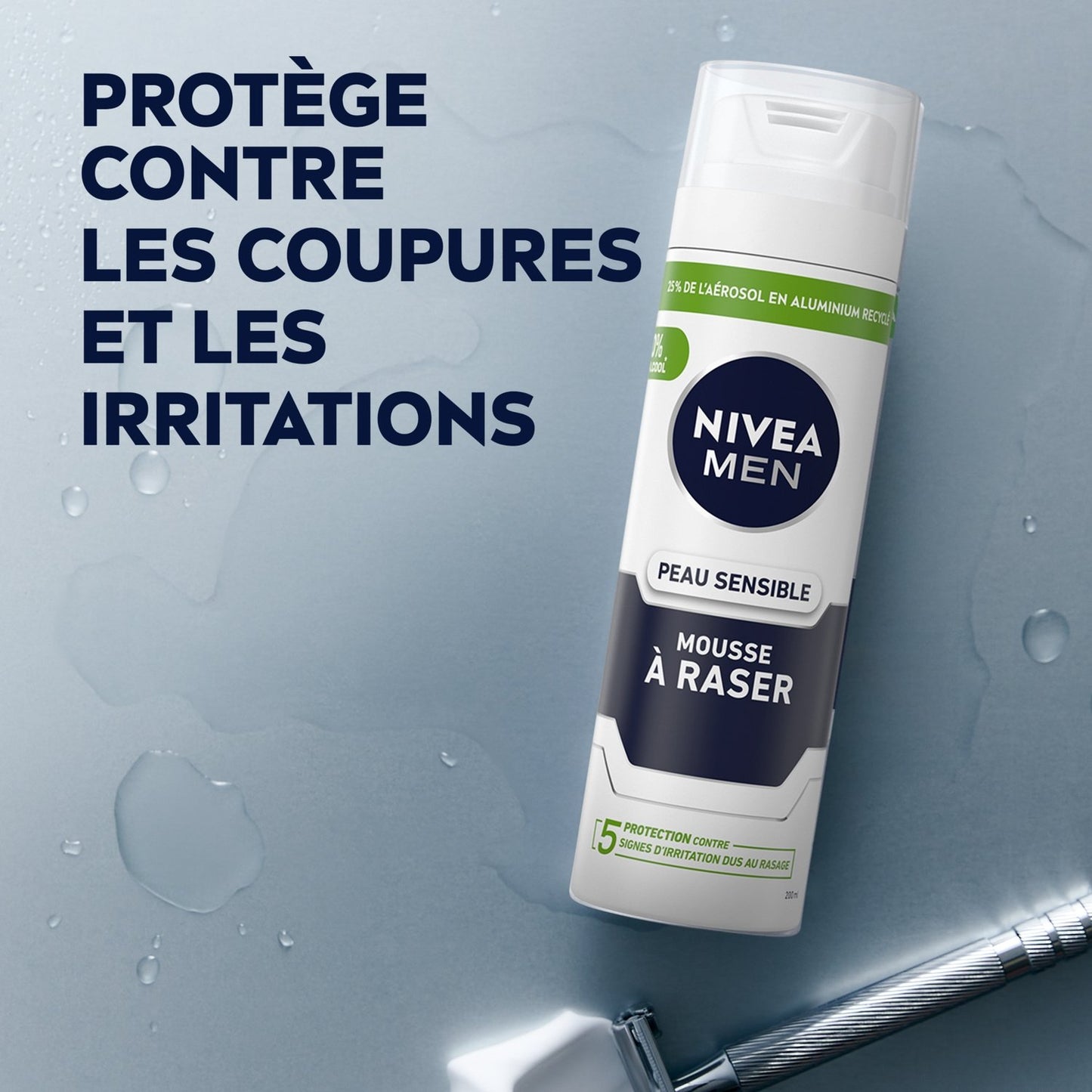 NIVEA Men Sensitive Skin Rasierschaum Kamille 0% Alkohol