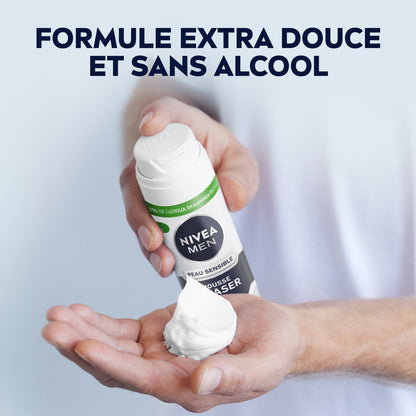 NIVEA Men Sensitive Skin Rasierschaum Kamille 0% Alkohol