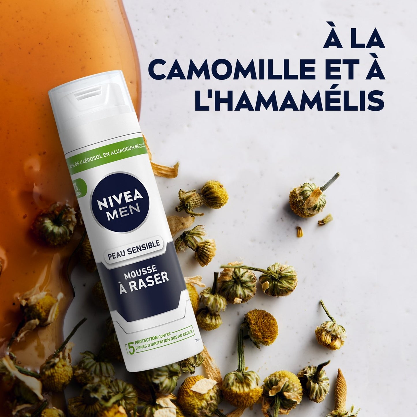 NIVEA Men Sensitive Skin Rasierschaum Kamille 0% Alkohol