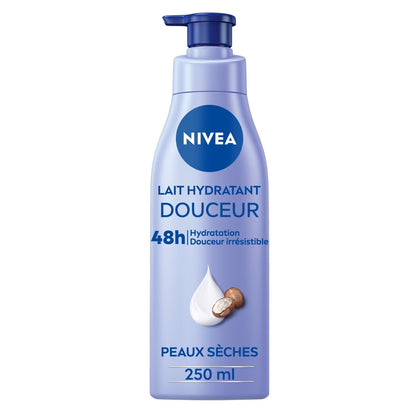 Lait Corps Hydratant Peaux Sèches Douceur Beurre Karité NIVEA