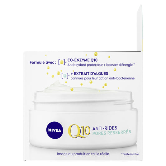 NIVEA Anti-Wrinkle Day Face Cream for Oily Combination Skin Q10 SPF15