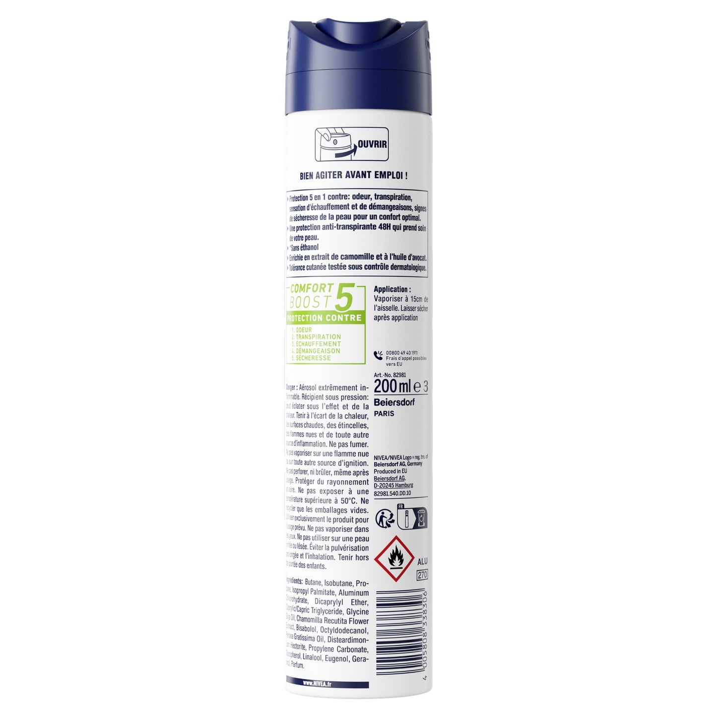 NIVEA MEN Sensitive Anti-Perspirant Deodorant Spray for Men