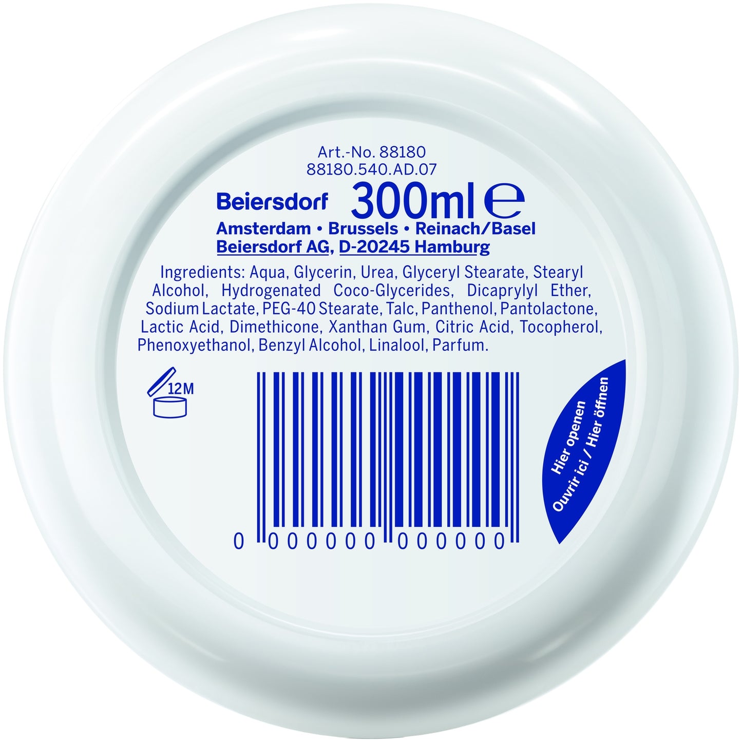 NIVEA Rich Repairing Body Balm for Extra Dry Skin with Urea