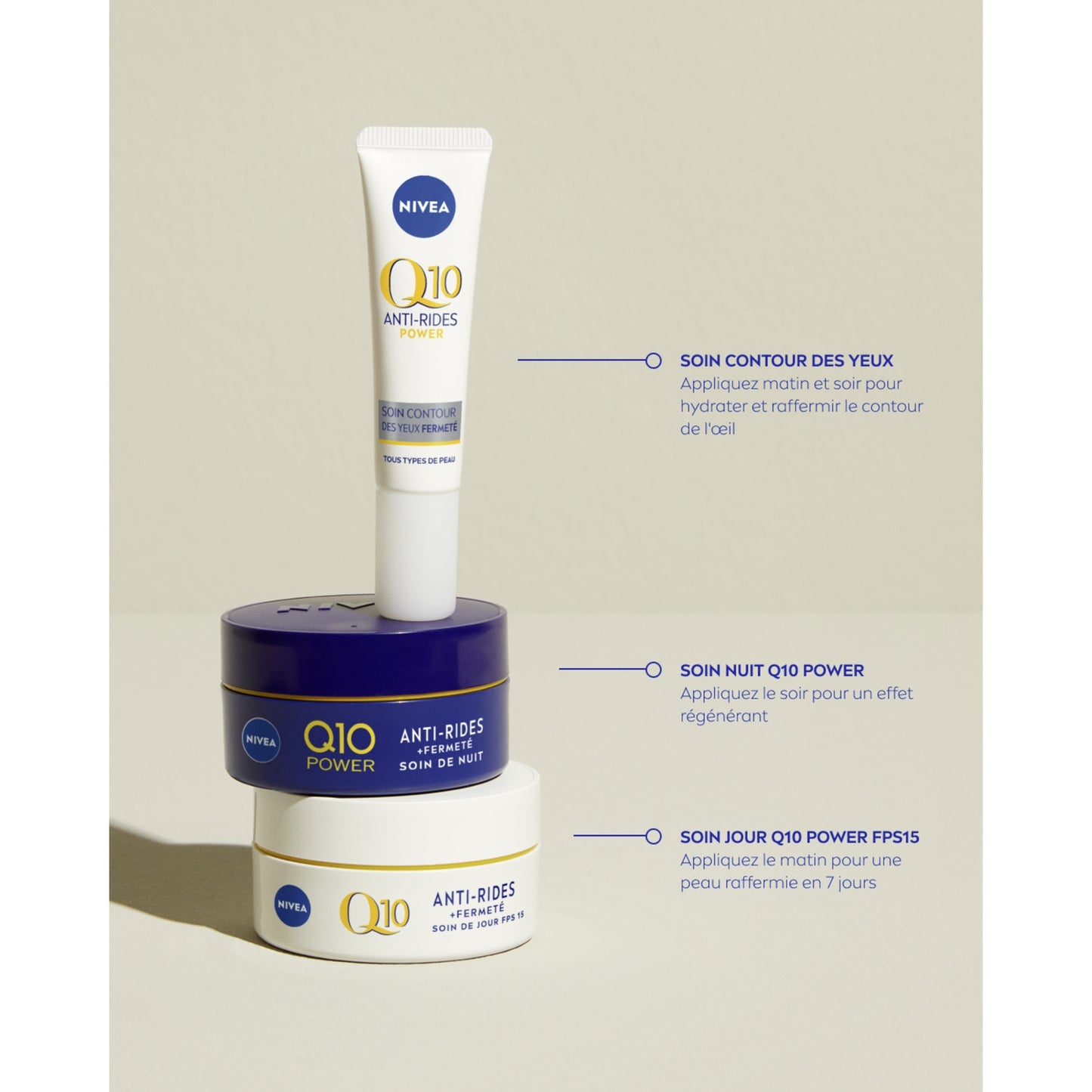 NIVEA Q10 Energy Vitamins Anti-Wrinkle Day Face Cream SPF15