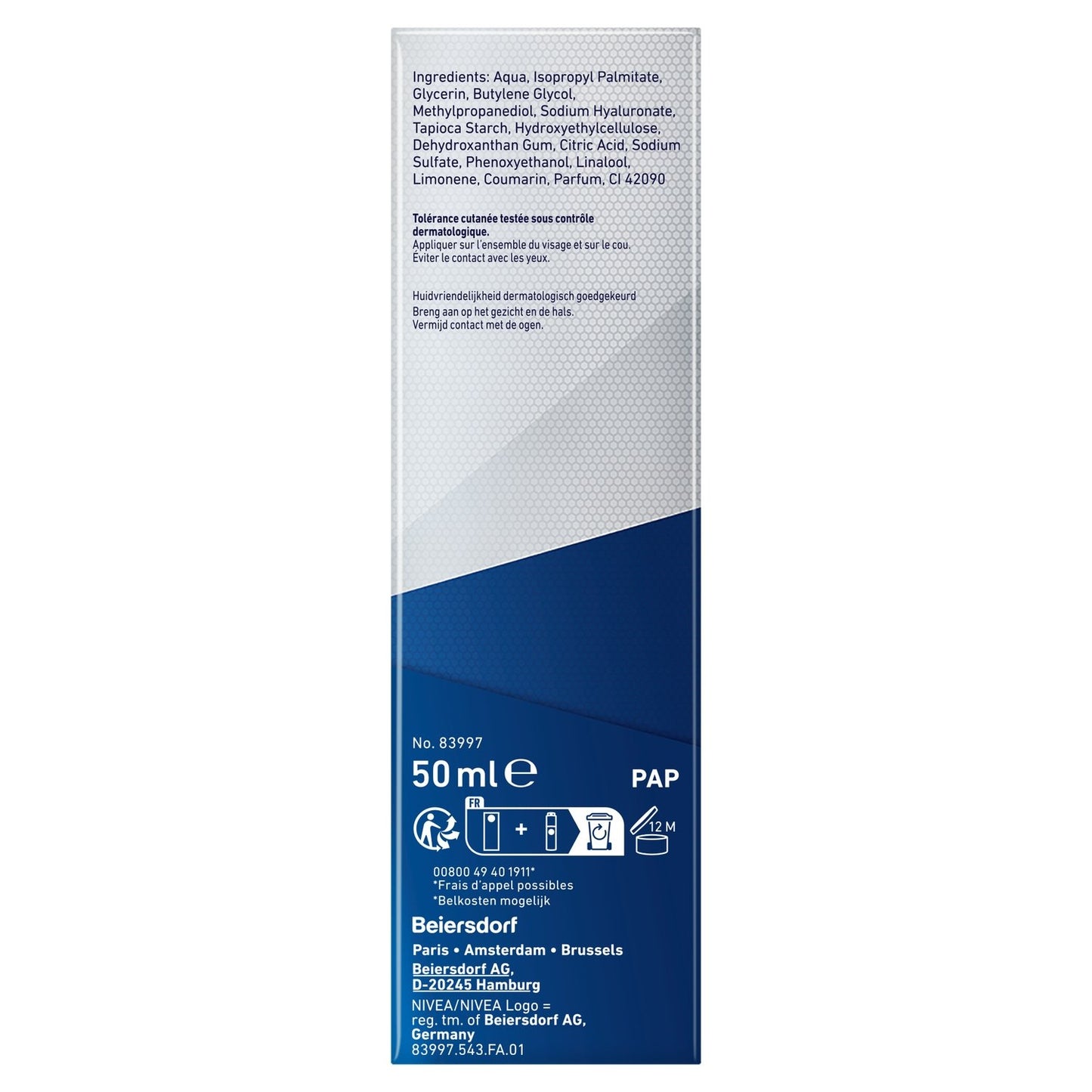 Crème Visage Homme Anti-Rides Hydratant Active Age Pro-Retinol NIVEA