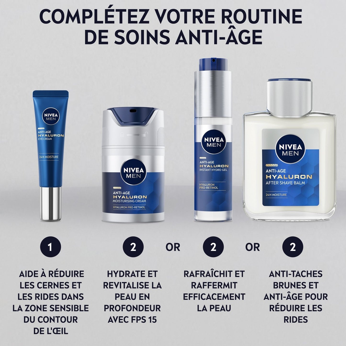 Crème Visage Homme Anti-Rides Hydratant Active Age Pro-Retinol NIVEA