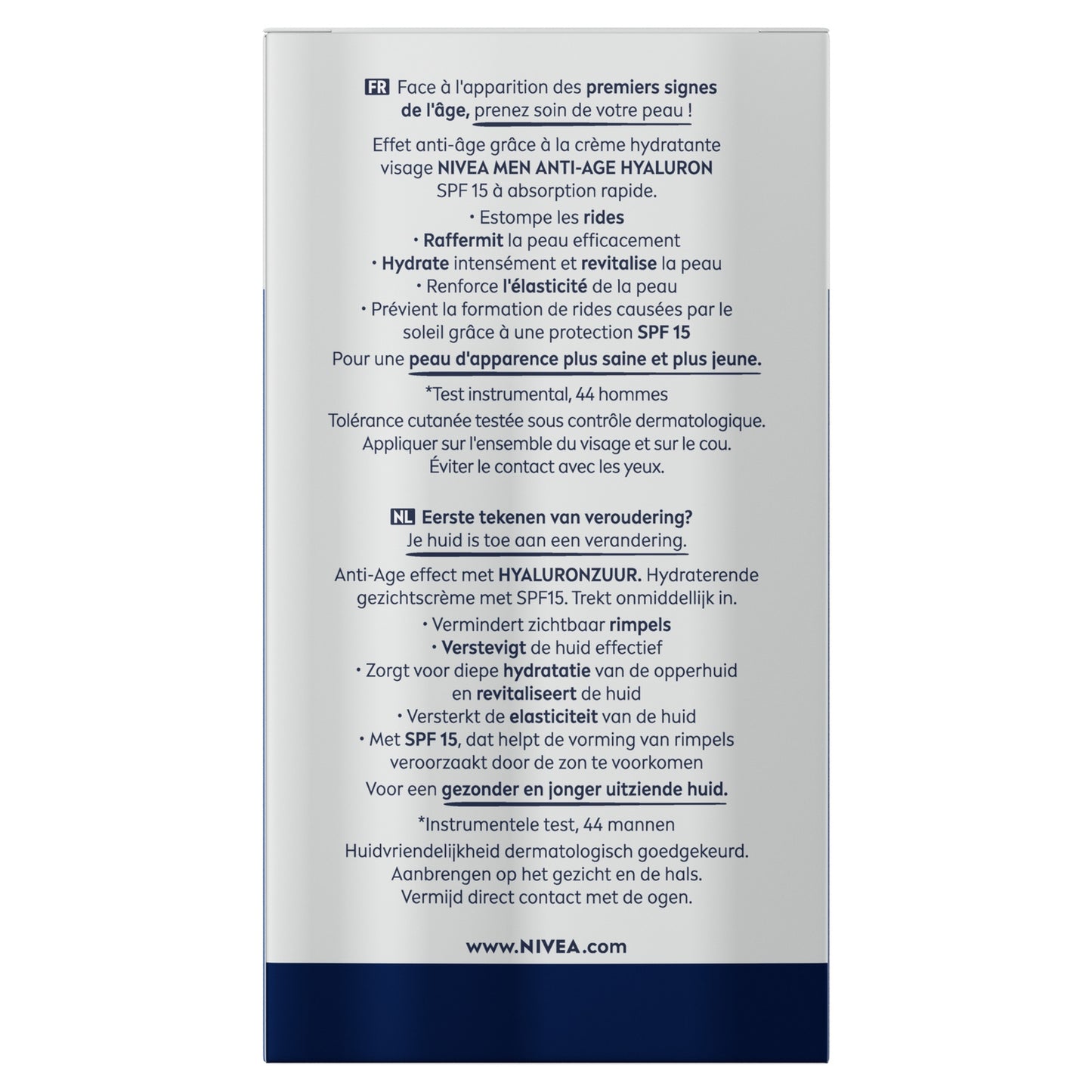 Crème Visage Nuit Anti-Rides Homme Active Age Hyaluron NIVEA