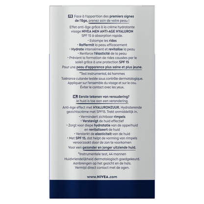 Crème Visage Nuit Anti-Rides Homme Active Age Hyaluron NIVEA