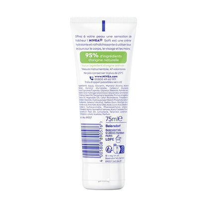 NIVEA Soft Fresh Moisturizing Cream for Face, Body and Hands