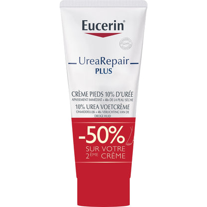 Crème pieds Secs Réparatrice Intense 10% Urée Hydratation Longue Durée EUCERIN 