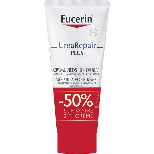Crème pieds Secs Réparatrice Intense 10% Urée Hydratation Longue Durée EUCERIN 