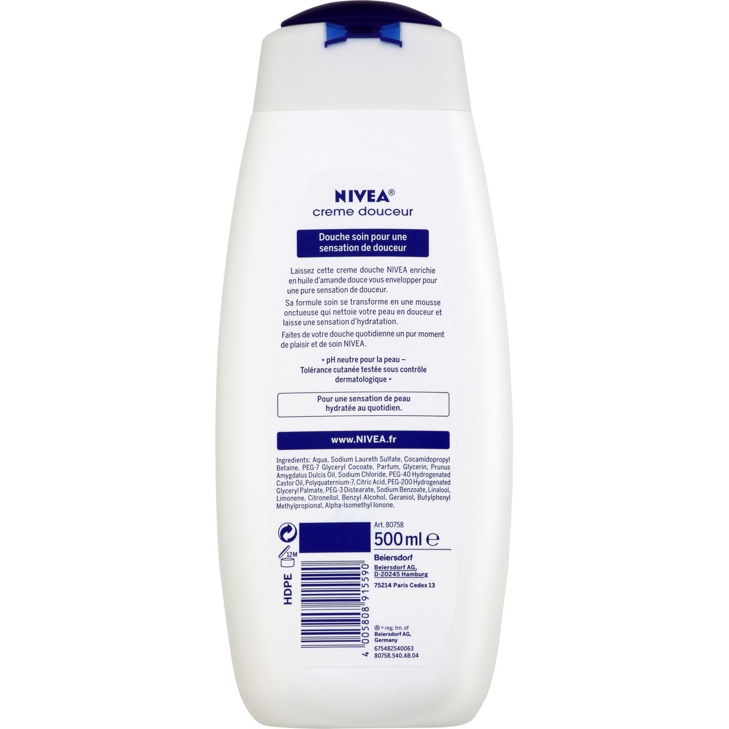 Gel douche Nourrissant Huile d'Amande Douce NIVEA 