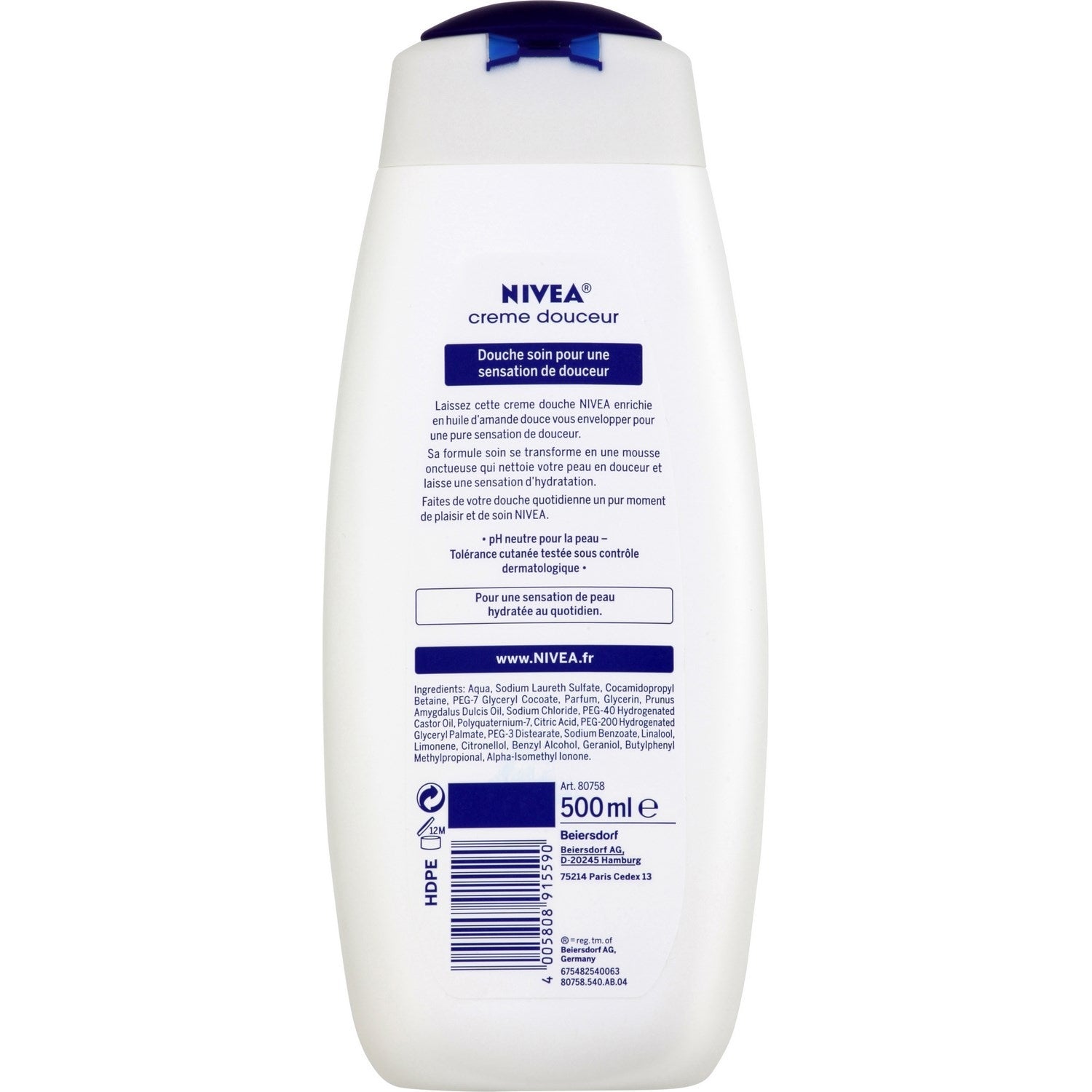 Gel douche Nourrissant Huile d'Amande Douce NIVEA 