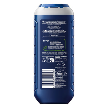 Gel Douche Homme Corps Cheveux Visage Sport Fraîcheur Minéraux NIVEA