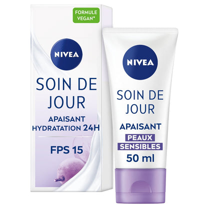 Crème Visage Jour Hydratante Apaisante Peaux Sensibles NIVEA