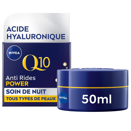 Soin Visage de Nuit Raffermissant Q10 Anti-Rides NIVEA le pot de 50mL