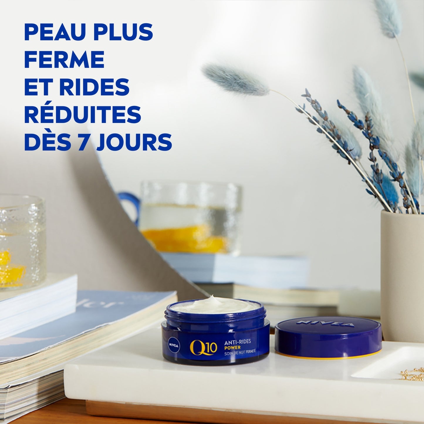 Crème Visage Nuit Anti-Rides Fermeté Q10 Créatine NIVEA