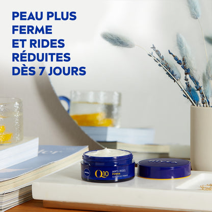 Crème Visage Nuit Anti-Rides Fermeté Q10 Créatine NIVEA