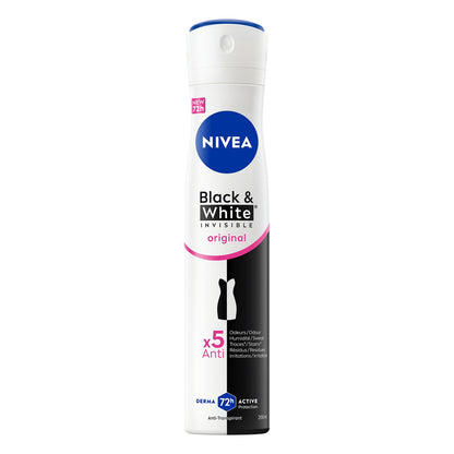 Déodorant spray Anti-transpirant Black&White Original 72h NIVEA 