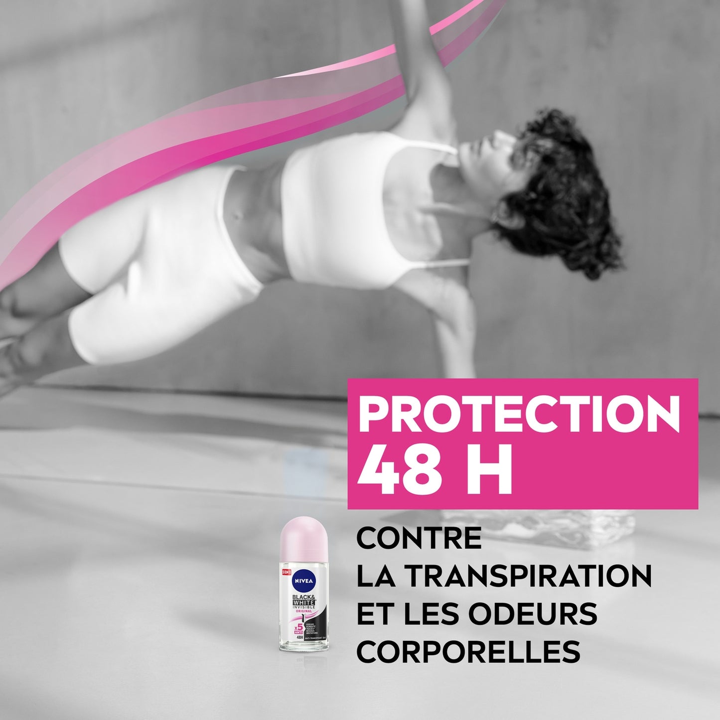 Déodorant Bille Anti-Transpirant Black&white Original NIVEA