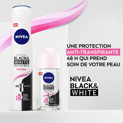 Déodorant Bille Anti-Transpirant Black&white Original NIVEA