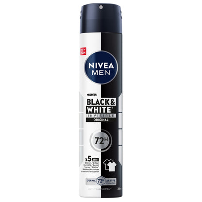 Déodorant Spray Homme Anti-Transpirant Black & White NIVEA MEN