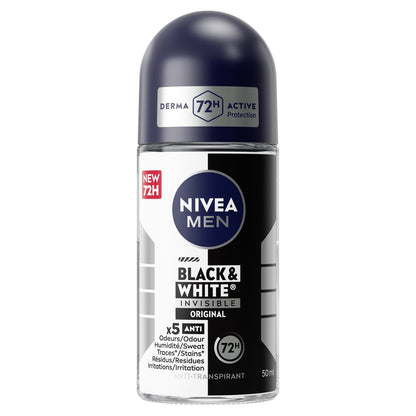 Déodorant Bille Homme Anti-Transpirant Black & White NIVEA MEN