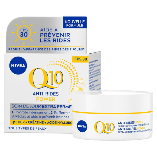 Soin Visage du Jour Extra Fermeté Q10 Anti-Rides Fps 30 NIVEA le pot de 50mL