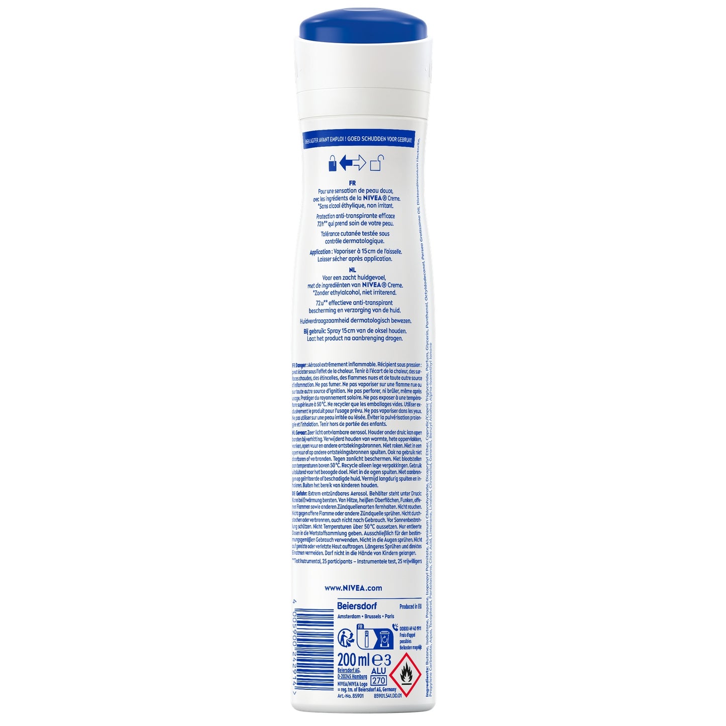 Déodorant spray Anti-transpirant 48H Protect&Care NIVEA 