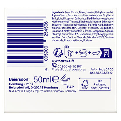 Crème Visage Jour Anti-Rides Fermeté Q10 Créatine FPS30 NIVEA