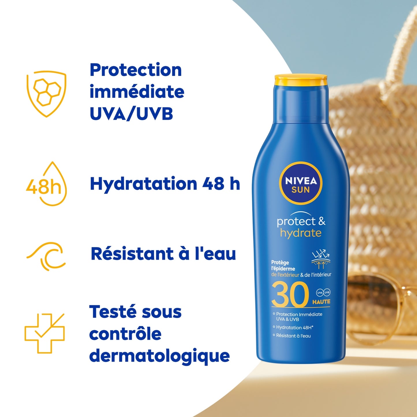 NIVEA SUN Sun Protection Milk Cream SPF 30 Hydrates