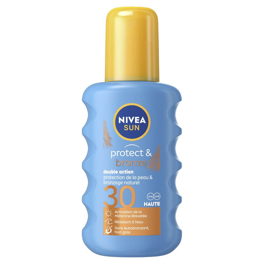 Crème Solaire Spray Corps Spf 30 Activateur de Bronzage Sun NIVEA Le spray de 200mL